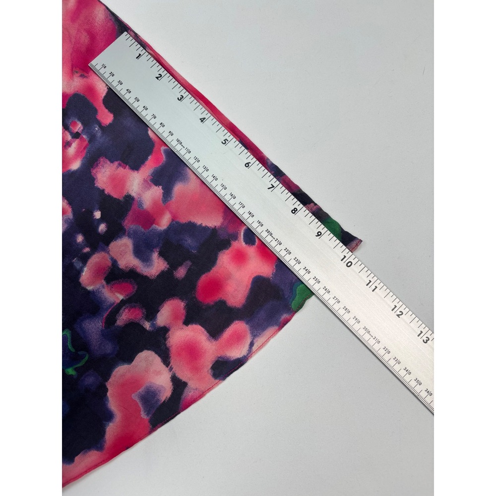 Alice‎ + Olivia Kimono Top Abstract Floral PinkNavy Drawstring Waist NoSz Tag - Picture 9 of 9
